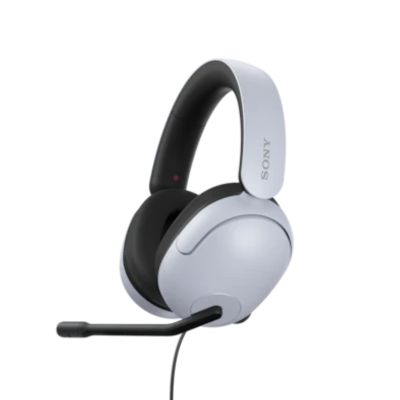 Gamer focused on the action in a futuristic virtual world with high-quality gaming headphones.